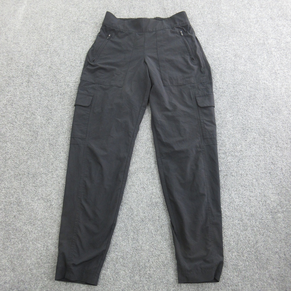 Athleta Pants Womens 0 Black Chelsea Cargo Lined Joggers Zip Pockets Hiking